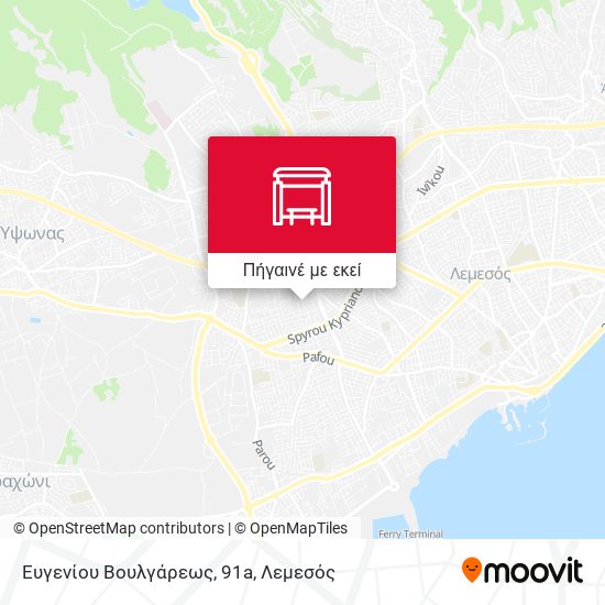 Ευγενίου Βουλγάρεως, 91a χάρτης