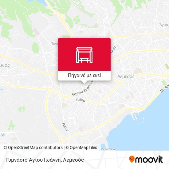 Γυμνάσιο Αγίου Ιωάννη χάρτης