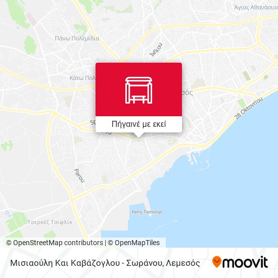 Μισιαούλη Και Καβάζογλου - Σωράνου χάρτης