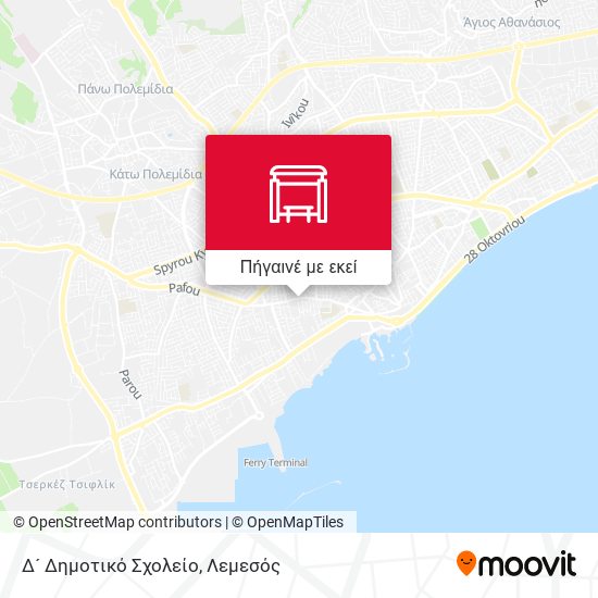 Δ´ Δημοτικό Σχολείο χάρτης