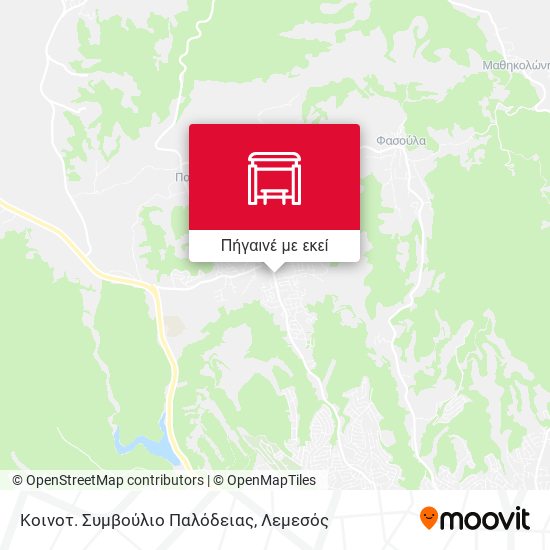 Κοινοτ. Συμβούλιο Παλόδειας χάρτης