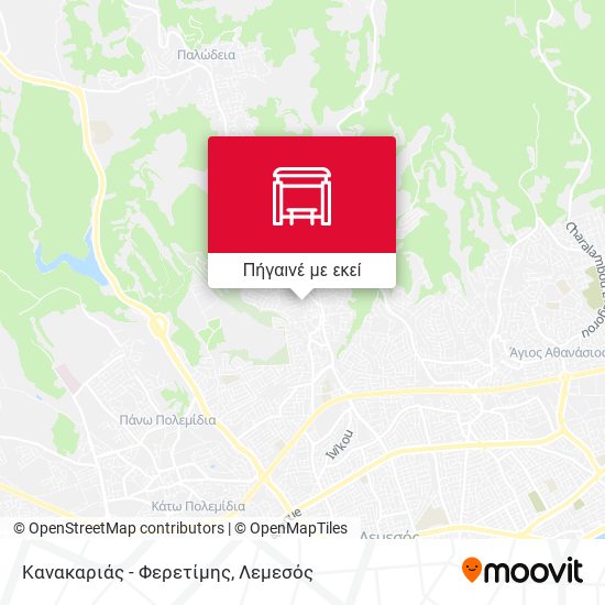 Κανακαριάς - Φερετίμης χάρτης