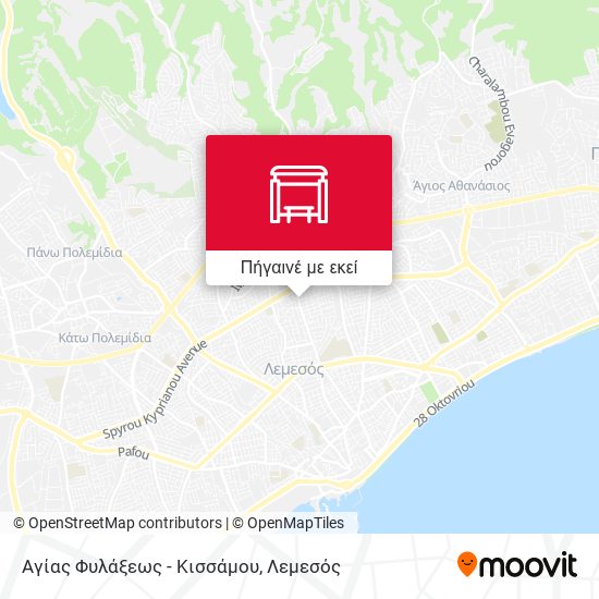 Αγίας Φυλάξεως - Κισσάμου χάρτης