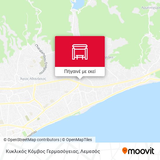 Κυκλικός Κόμβος Γερμασόγειας χάρτης