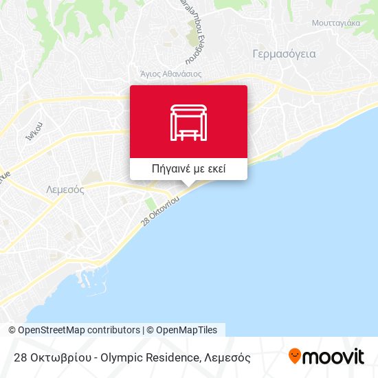 28 Οκτωβρίου - Olympic Residence χάρτης