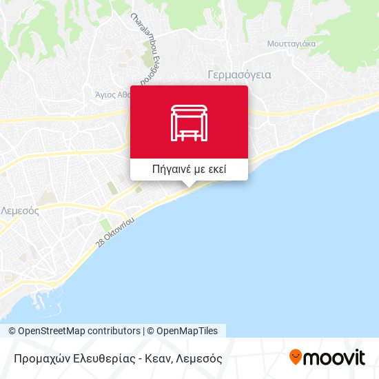 Προμαχών Ελευθερίας - Κεαν χάρτης