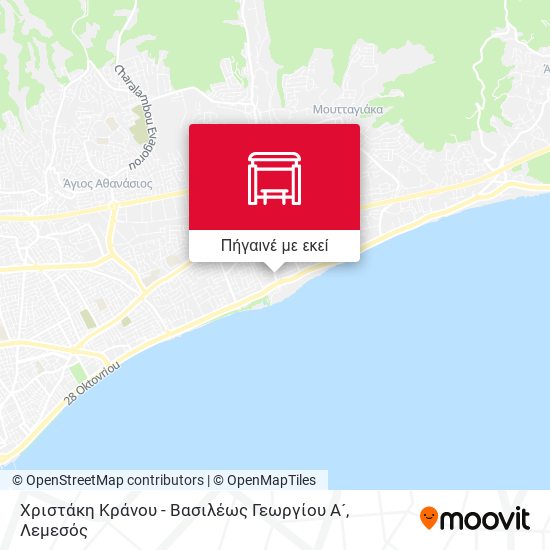 Χριστάκη Κράνου - Βασιλέως Γεωργίου Α´ χάρτης