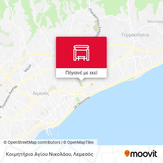 Κοιμητήριο Αγίου Νικολάου χάρτης