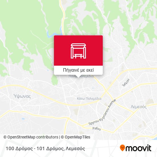 100 Δρόμος - 101 Δρόμος χάρτης