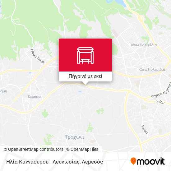 Ηλία Καννάουρου - Λευκωσίας χάρτης