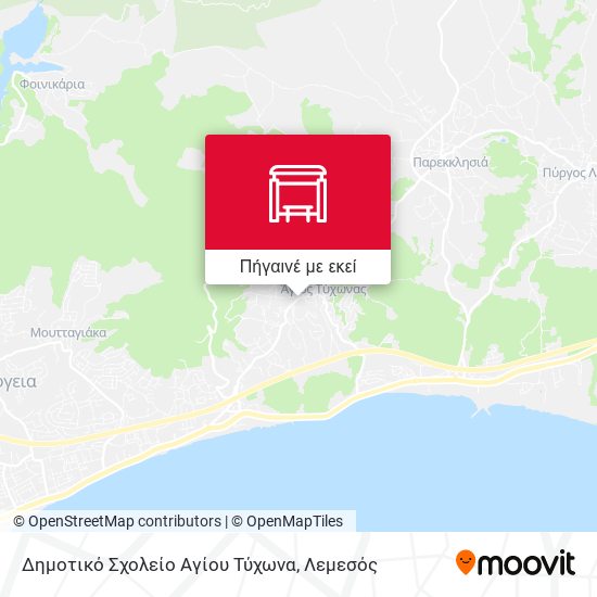 Δημοτικό Σχολείο Αγίου Τύχωνα χάρτης