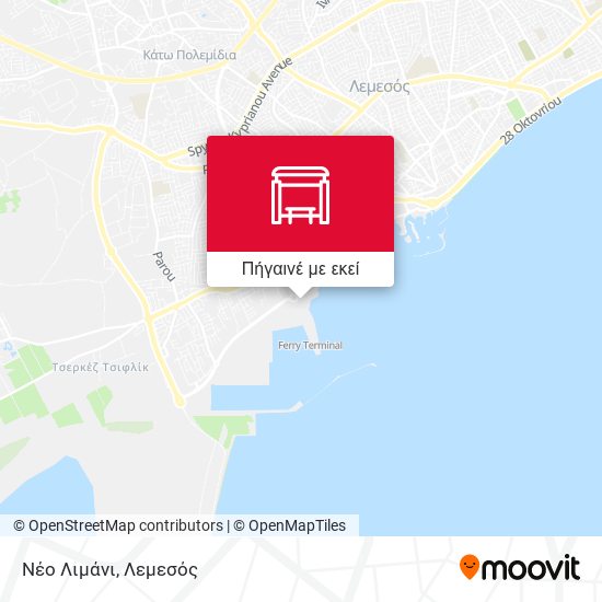 Νέο Λιμάνι χάρτης