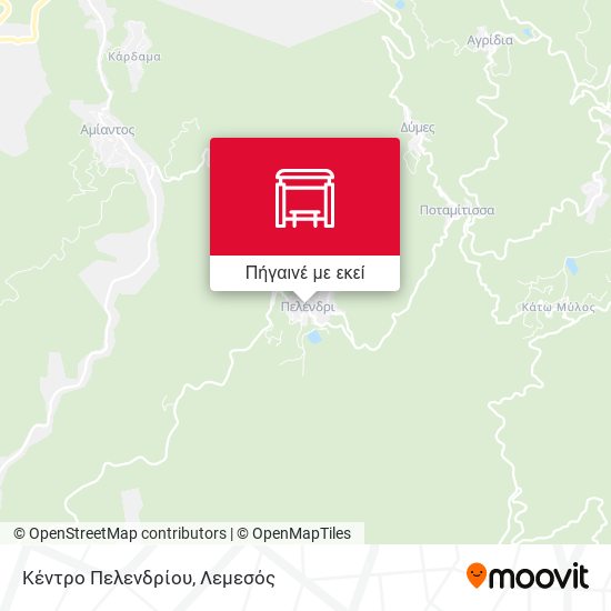Κέντρο Πελενδρίου χάρτης