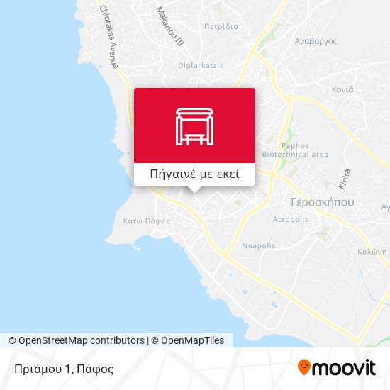 Πριάμου 1 χάρτης