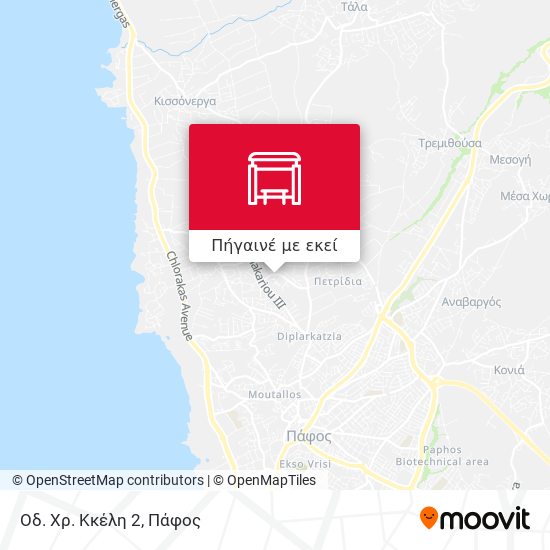 Οδ. Χρ. Κκέλη 2 χάρτης