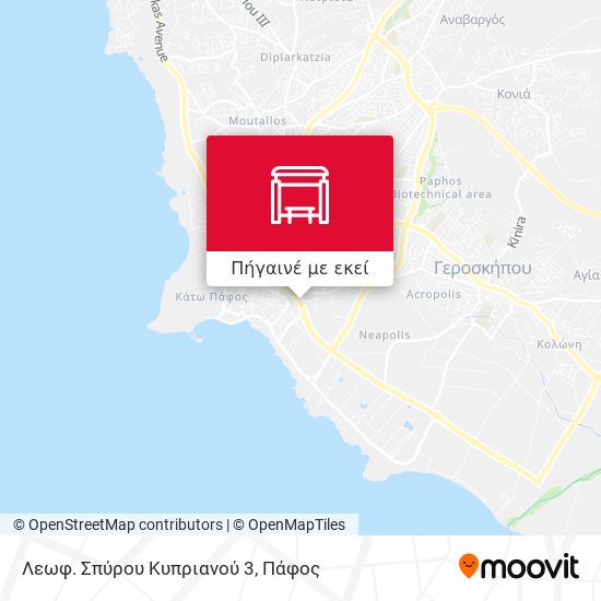 Λεωφ. Σπύρου Κυπριανού 3 χάρτης