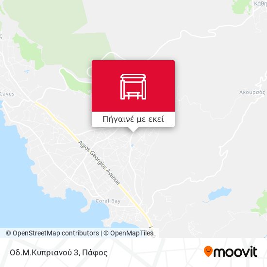 Οδ.Μ.Κυπριανού 3 χάρτης