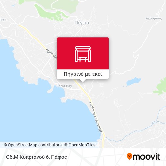 Οδ.Μ.Κυπριανού 6 χάρτης