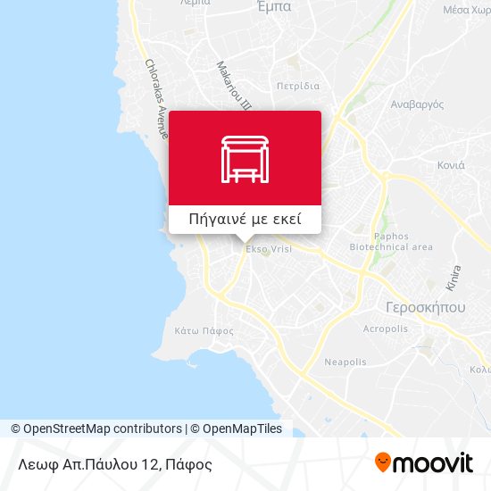 Λεωφ Απ.Πάυλου 12 χάρτης