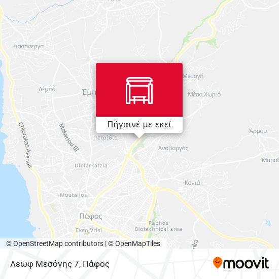 Λεωφ Μεσόγης 7 χάρτης