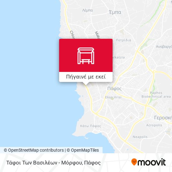 Τάφοι Των Βασιλέων - Μόρφου χάρτης