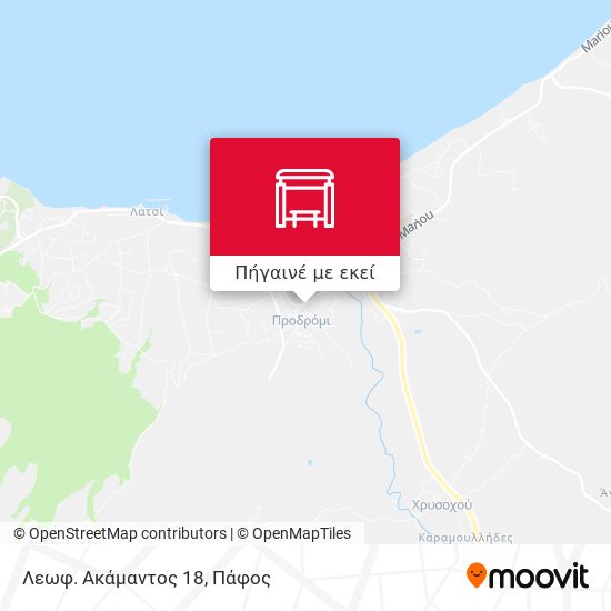 Λεωφ. Ακάμαντος 18 χάρτης