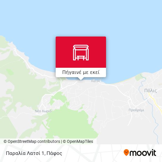 Παραλία Λατσί 1 χάρτης