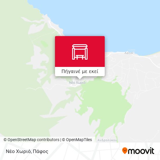 Νέο Χωριό χάρτης