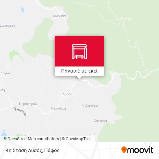 4η Στάση Λυσός χάρτης