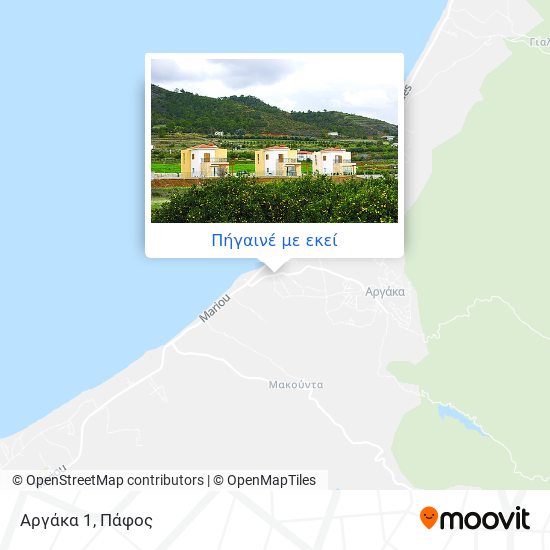 Αργάκα 1 χάρτης
