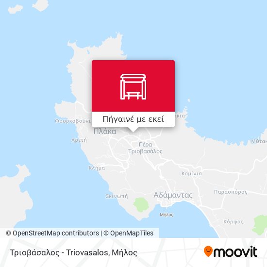 Τριοβάσαλος - Triovasalos χάρτης