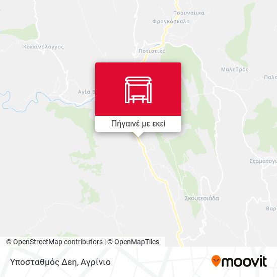 Υποσταθμός Δεη χάρτης