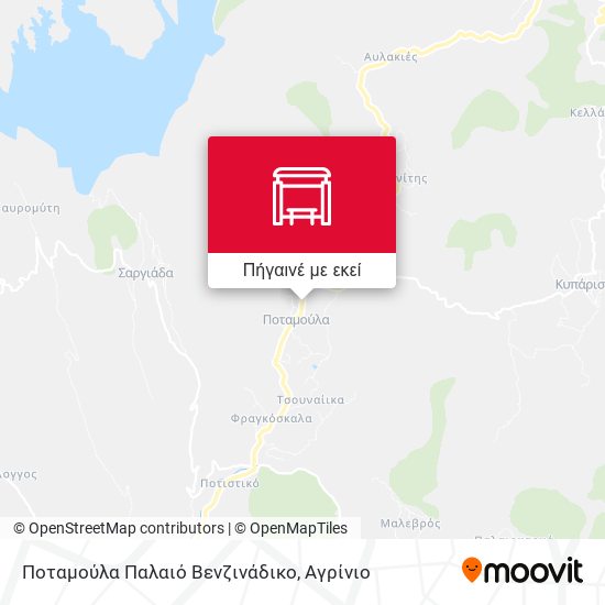 Ποταμούλα Παλαιό Βενζινάδικο χάρτης