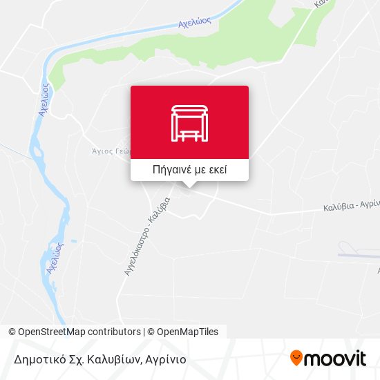 Δημοτικό Σχ. Καλυβίων χάρτης