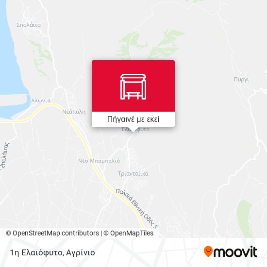 1η Ελαιόφυτο χάρτης