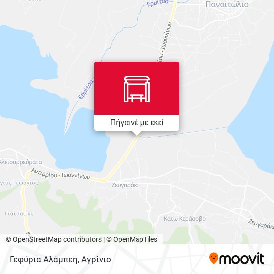 Γεφύρια Αλάμπεη χάρτης