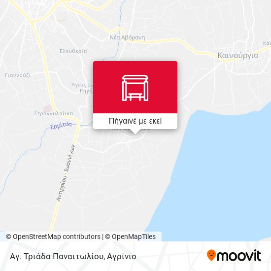 Αγ. Τριάδα Παναιτωλίου χάρτης