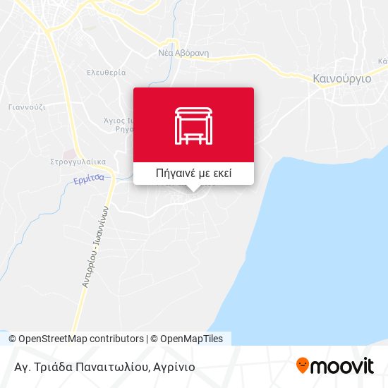 Αγ. Τριάδα Παναιτωλίου χάρτης
