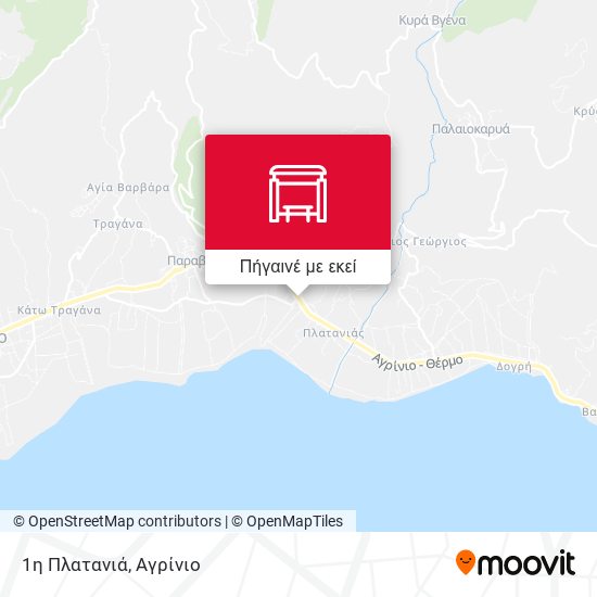 1η Πλατανιά χάρτης