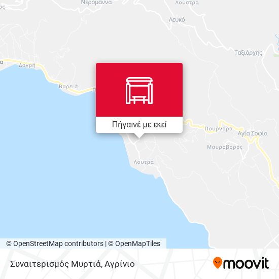 Συναιτερισμός Μυρτιά χάρτης