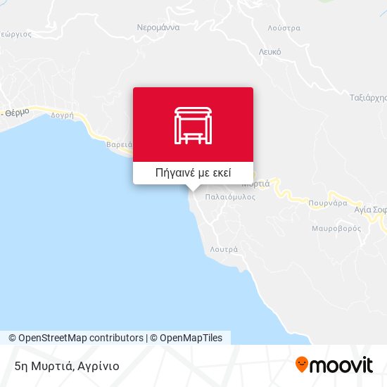 5η Μυρτιά χάρτης