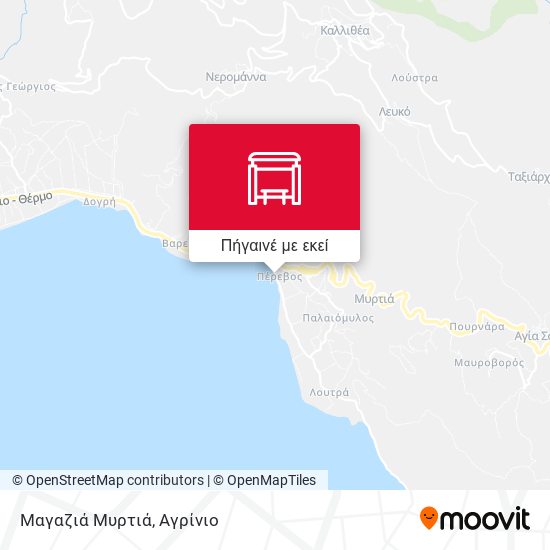 Μαγαζιά Μυρτιά χάρτης