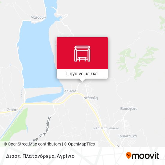 Διαστ. Πλατανόρεμα χάρτης