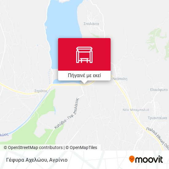 Γέφυρα Αχελώου χάρτης