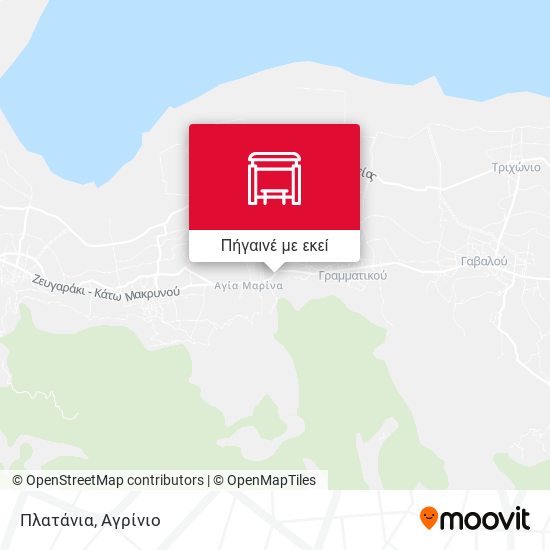 Πλατάνια χάρτης