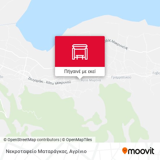 Νεκροταφείο Ματαράγκας χάρτης