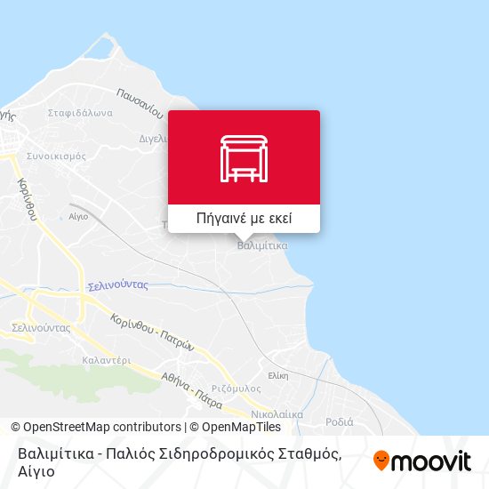 Βαλιμίτικα - Παλιός Σιδηροδρομικός Σταθμός χάρτης