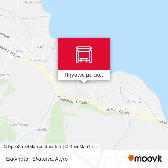 Εκκλησία - Ελαιώνα χάρτης
