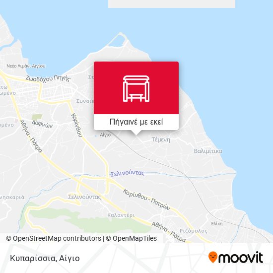 Κυπαρίσσια χάρτης