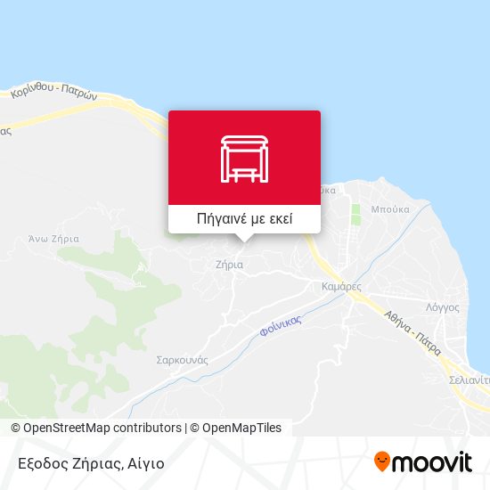Έξοδος Ζήριας χάρτης